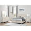 Mobilier de chambre à coucher moderne en bois brun clair 1pc