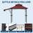 8x5 ft Double-Tier Grill Gazebo with Side Awnings, 4 LED Lights, 2 Shelves, 10 Hooks & Bottle Opener, Heavy Duty Steel Frame for Patio, Backyard, Garden, Deck-124588781