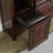 Nut-brown Solid Wood Shoe Storage Bench-584750545