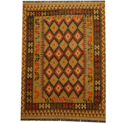 Tapis rouille tissé à la main Azpeitia
