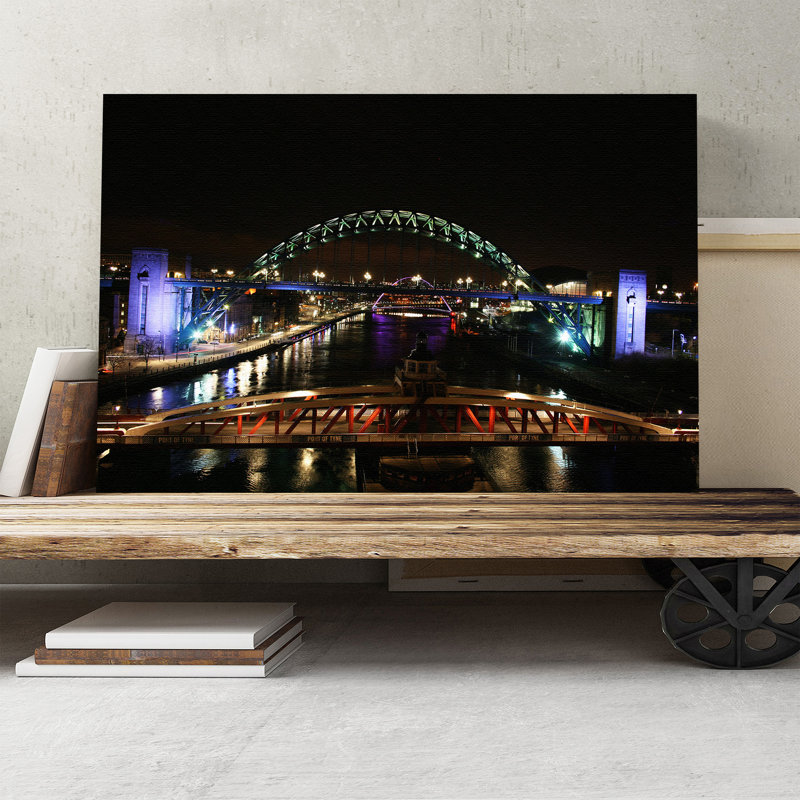 Tyne Newcastle - Wrapped Canvas, 40cm H x 60cm W