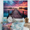 Pier Endless Horizon - Coastal Pier Wall Art Living Room