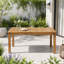 Table de salle à manger extensible en bois d'acacia