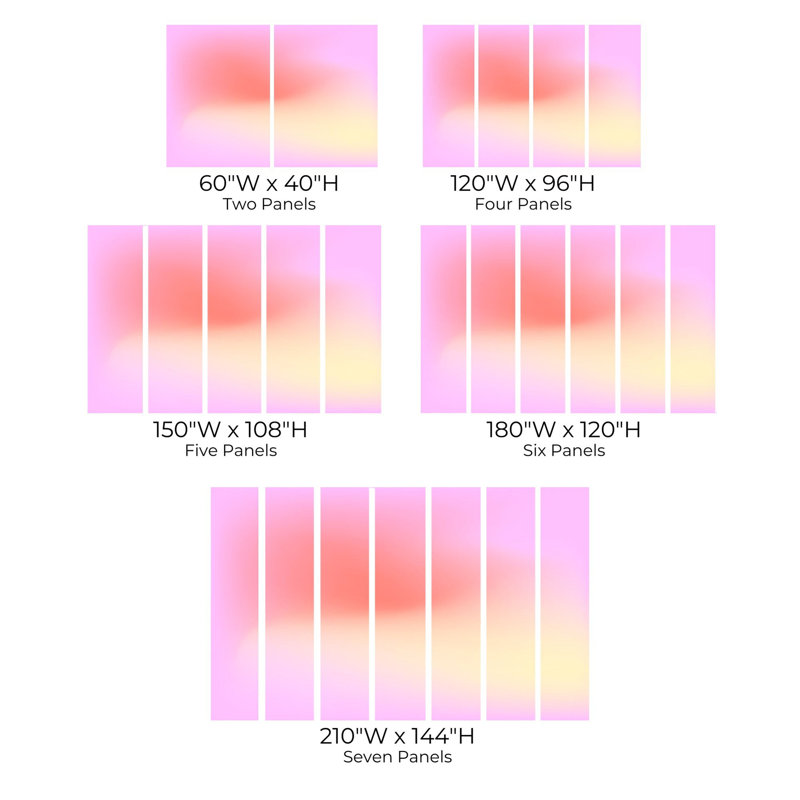 Premium Wallpaper Wall Mural - Abstract Gradient, 40" L x 60" W