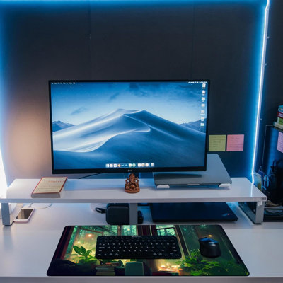 Tapis de bureau, sous-main Forest View, tapis de souris de jeu Green Atmosphere
