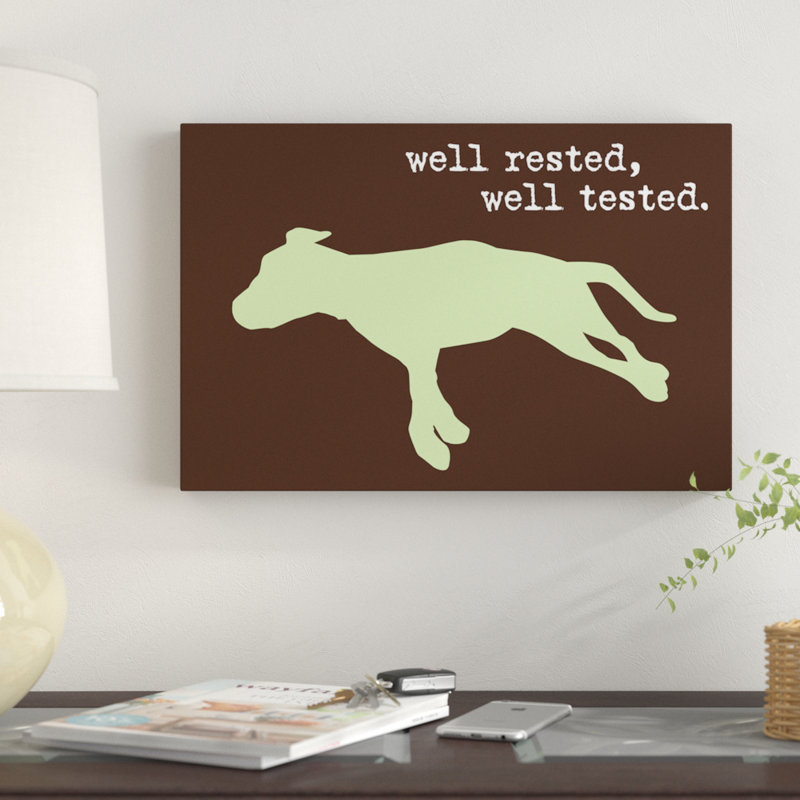 «Well Rested I», impression sur toile, H 26 po x l 40 po x P 1,5 po, Pas de tapis, Toile tendue