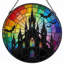 Panneau de vitrail 12 "H Rainbow