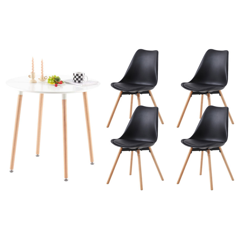 Ensemble de salle à manger L 31,5 x l 31,5, Noir
