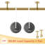 Curtain Rod Holder Bracket 1''Dia,Closet Rod Holders Wall Mount,Ceiling Mounted Curtain Rod Flange Brackets,Ceiling Curtain Rods Brackets For Bathroom Curtain,Stainless Steel Gold Finish,4 Pcs-1407805463