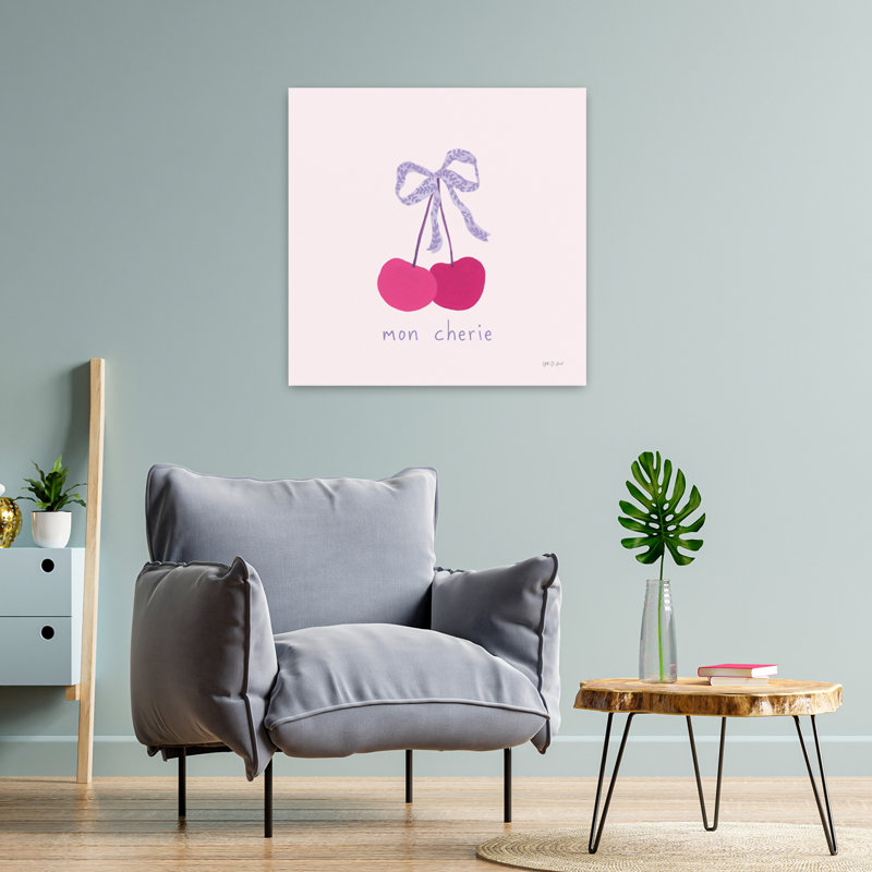 Mon Cherie, art français, H 24 po x l 24 po