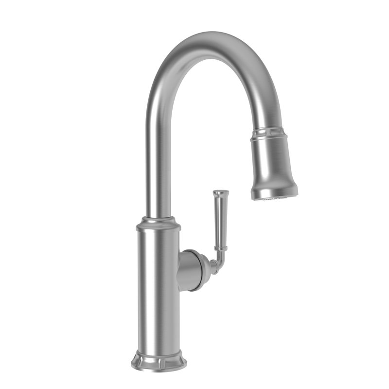 Gavin Single Handle Pull Down Kitchen Faucet, Stainless Steel (PVD)