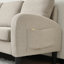3 Seater Linen Sofa-1310563710