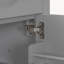 Ensemble de meuble-lavabo gris 60 po avec lavabo double en céramique, tablette réglable, portes à fermeture en douceur et tiroir rabattable 60 po-508049034
