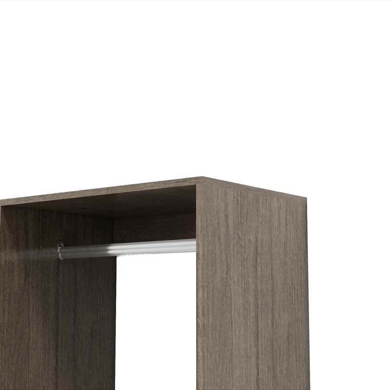 Luminaire de meuble-lavabo traditionnel à trois lumières sans abat-jour, Brun