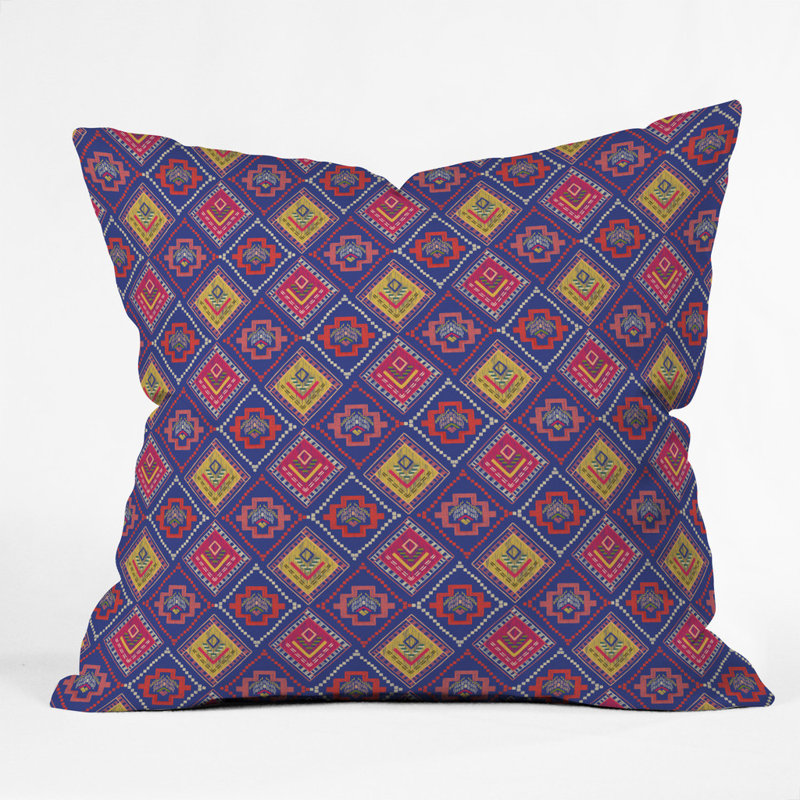 Igourdane Diamond Stitch Outdoor Throw Pillow, 16" x 16"