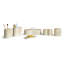 Gold Yellow Beige Natural Marble Bathroom Accessories Set, Natural Stone, Genuine Marble, Real Marble