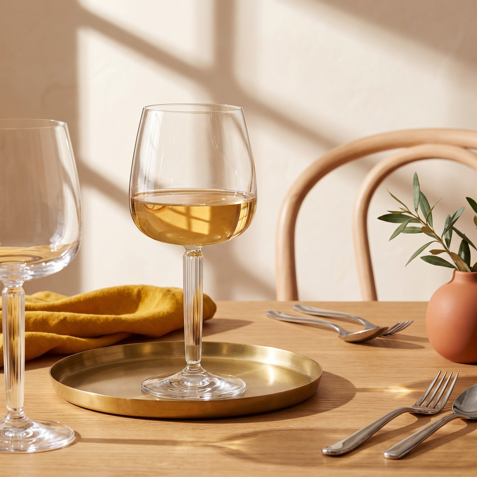 Hammershoi White Wine Glass, Clear, 16.6 oz.