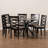 6 - Person Solid Wood Top Pedestal Dining Set