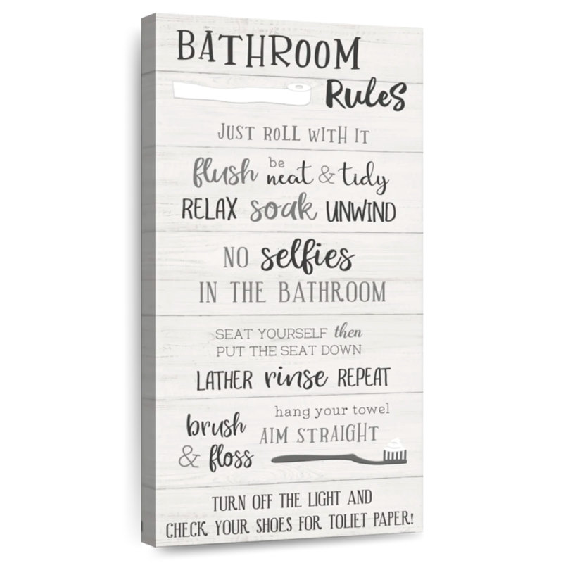 Bathroom Rules Just Roll With It