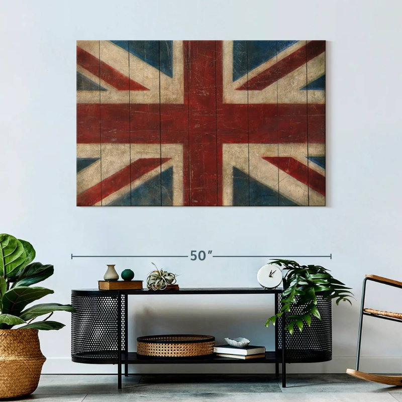 Borges Union Jack, 32" H x 48" W