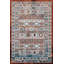 Tapis décoratif multicolore à motif rétro traditionnel-1278829330