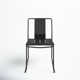 Avers Powder Coated Steel Outdoor Stacking Dining Side Chair