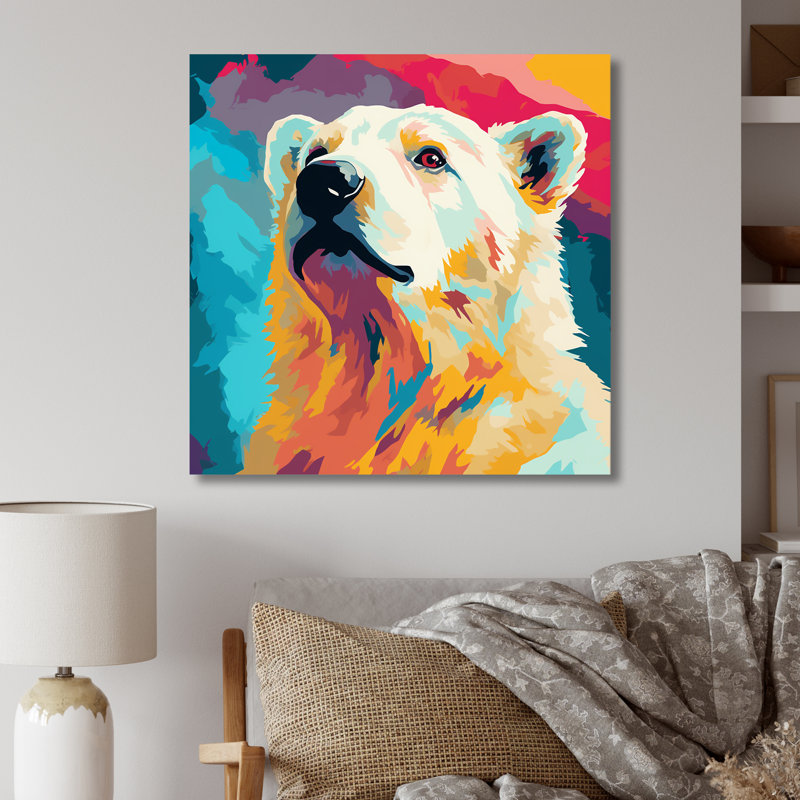Arctique, ours polaire arctique, H 16 po x l 16 po x P 1 po