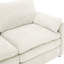 Fauteuil beige avec base et siège en mousse surdimensionné 31,9 po-121361559