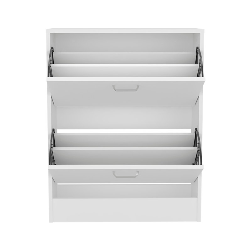 Shoe Rack, 2 Doors, White