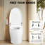 Smart Toilet Bidet Combo With Foot Sensor Open Cover/Seat, LED Display, Selfcleaning Nozzle, Heated Seat, Night Light, Knob Control, Power Outage Flushing, Soft Close, Auto Flush, With Remote Control