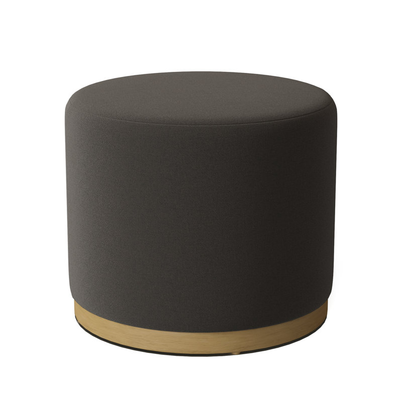 Corbin Round Ottoman, Hazelnut, Pewter (9953 65)