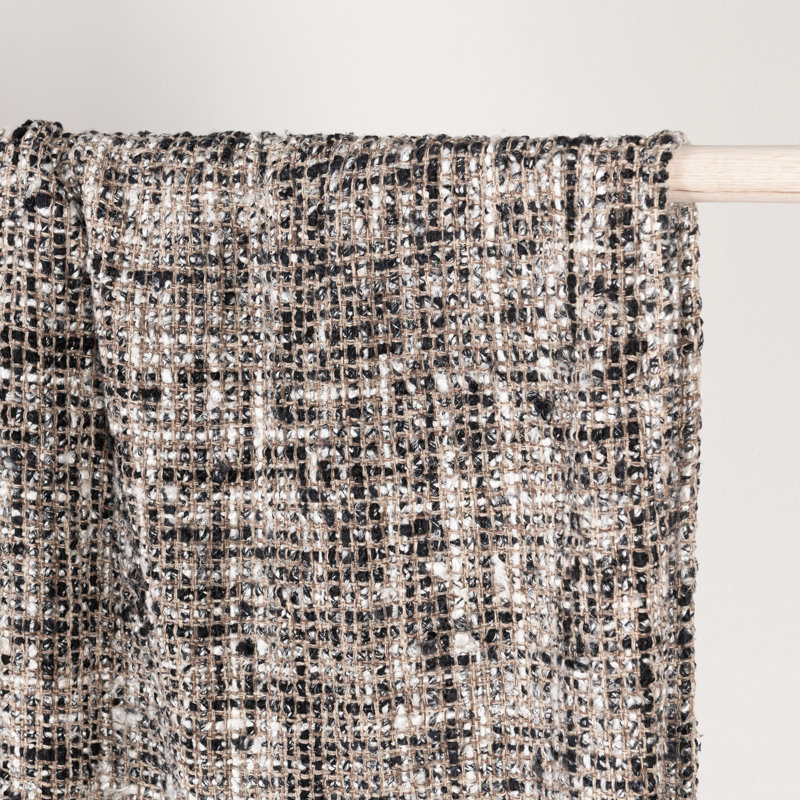 Porter Throw Blanket, Black Abstract