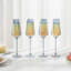 Blue Champagne 236.6ml Glass Flute 