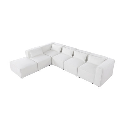 modular sofa BEIGE   chenille fabric,  simple and grand, the seat and back is very soft. this is also a