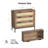 Alecse 3 - Drawer Dresser Rattan Chest of Dresser