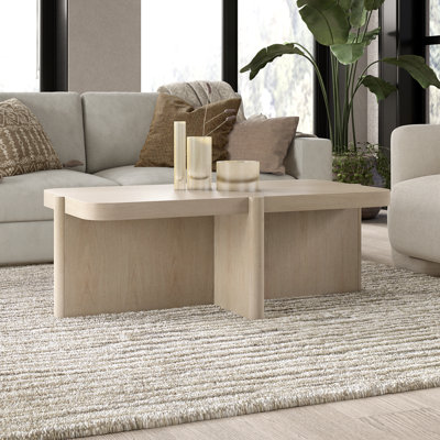 Table basse rectangulaire en aulne de 45 po de large Laguna