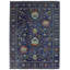 Laurel Edina Machine Woven Polyester No Pattern Area Rug in Navy-1291453761