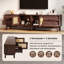 Amalyn TV Stand Fireplace for TVs up to 85" with Bio-Ethanol Fireplace