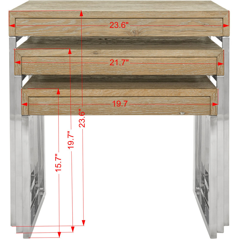 Ensemble de 3 tables gigognes Quintilla