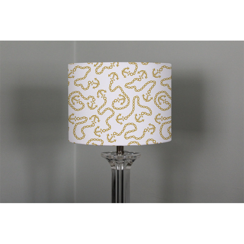 Cotton Drum Lamp Shade ( Uno ), 22cm H x 25cm W x 25cm D