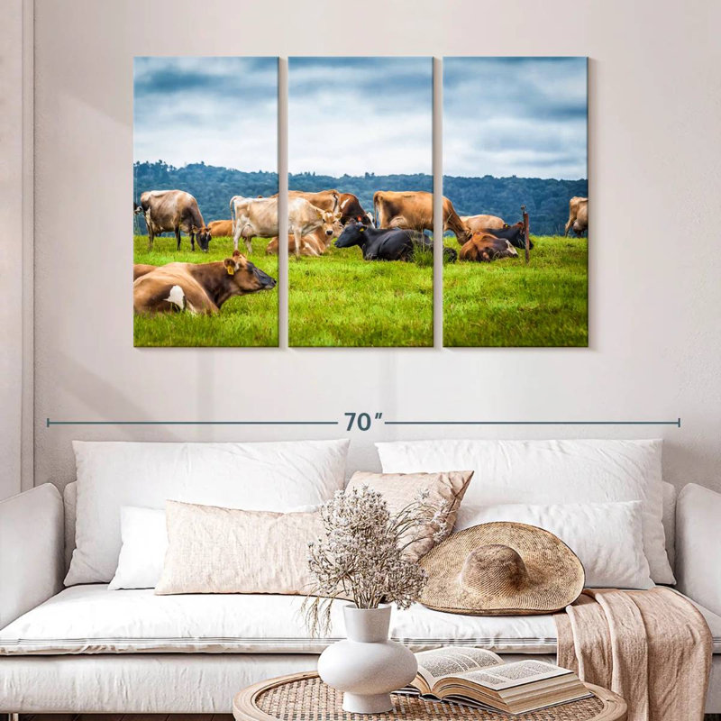 Brampt Cow Gathering, 32" H x 50" W