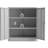 Metal Lockable Storage Cabinet with Adjustable Shelves, Sturdy and Multifunctional Storage, Assembly Required, Grey