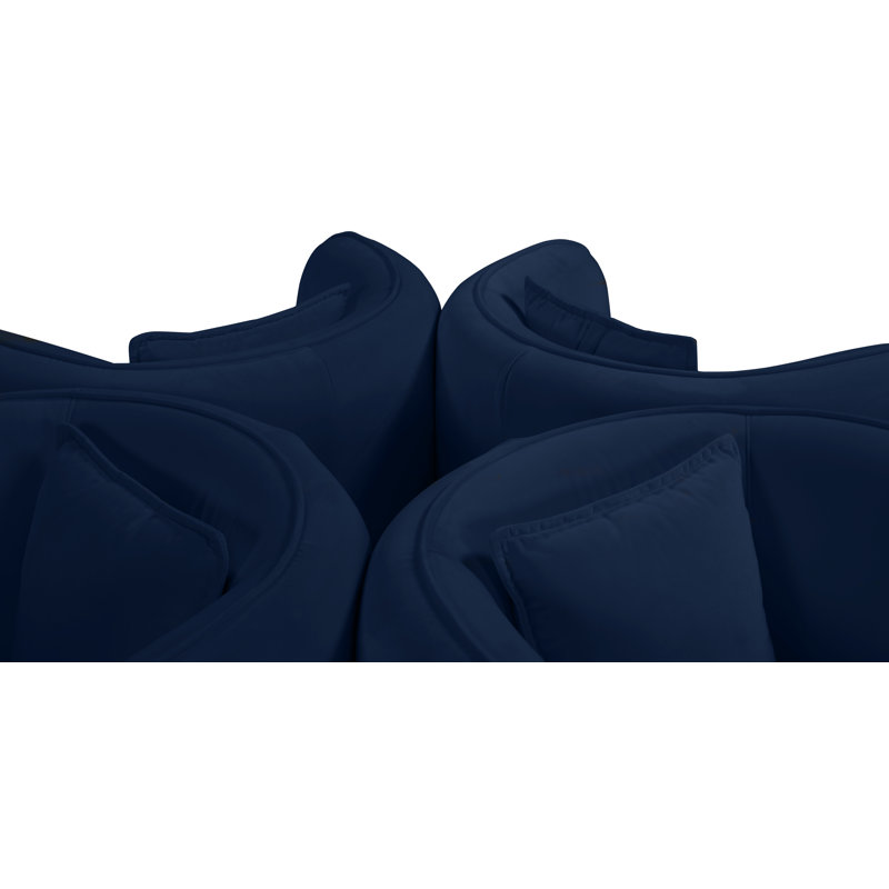 Canapé 72 po, Velours marine