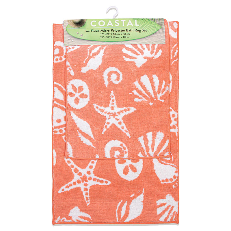 Tapis pour salle de bain Richelle, Rouge