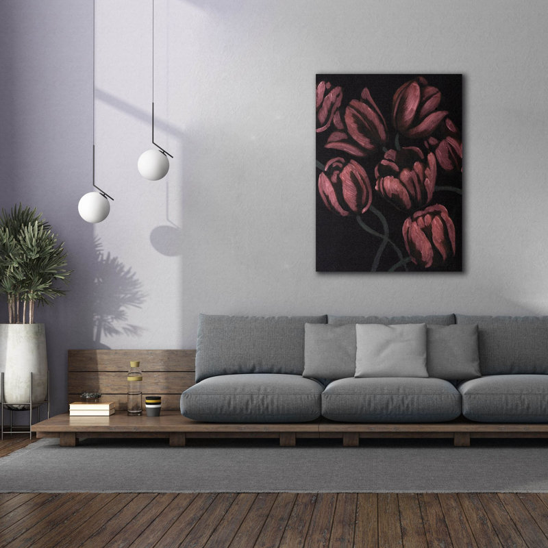 «Epic Graffiti», art mural en toile «Moon Moon Tulips 2» par Grace Popp, 40 po x 54 po, H 54 po x l 40 po