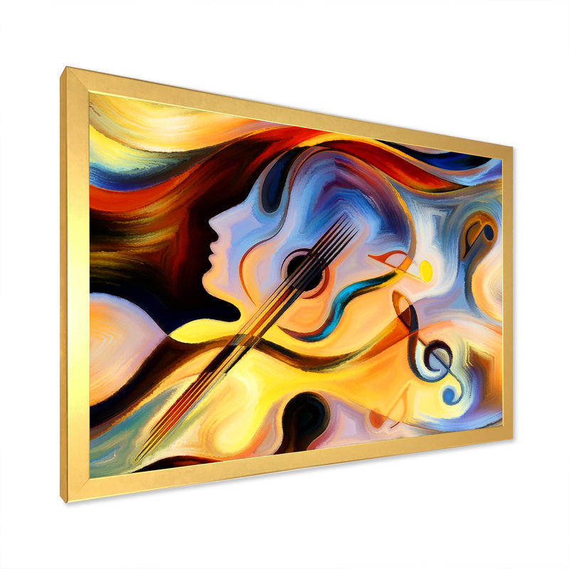 Realms Of Inner Ii - reproduction d'art sur toile, H 8 po x l 12 po x P 1 po, Cadre doré
