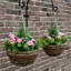 23cm Faux Flowering Topiary in Basket