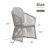 Rectangular Outdoor Dining Set With Cushions-1372905282-1372905343