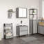 2 Piece Bathroom Furniture Set Engineered Wood-1211801015
