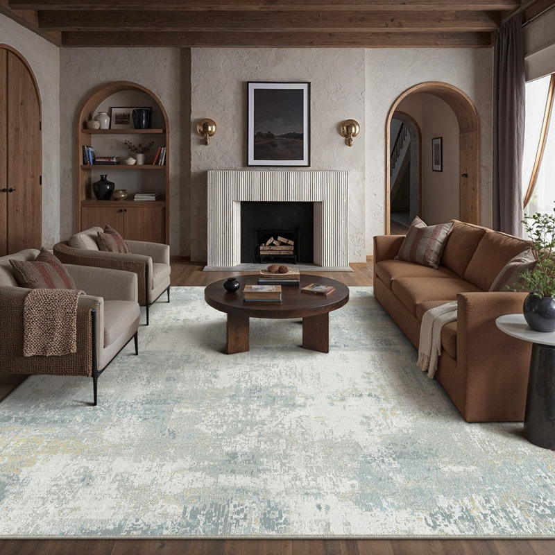 Kelvin Abstract Area Rug, Rectangle 7'9" x 9'9"